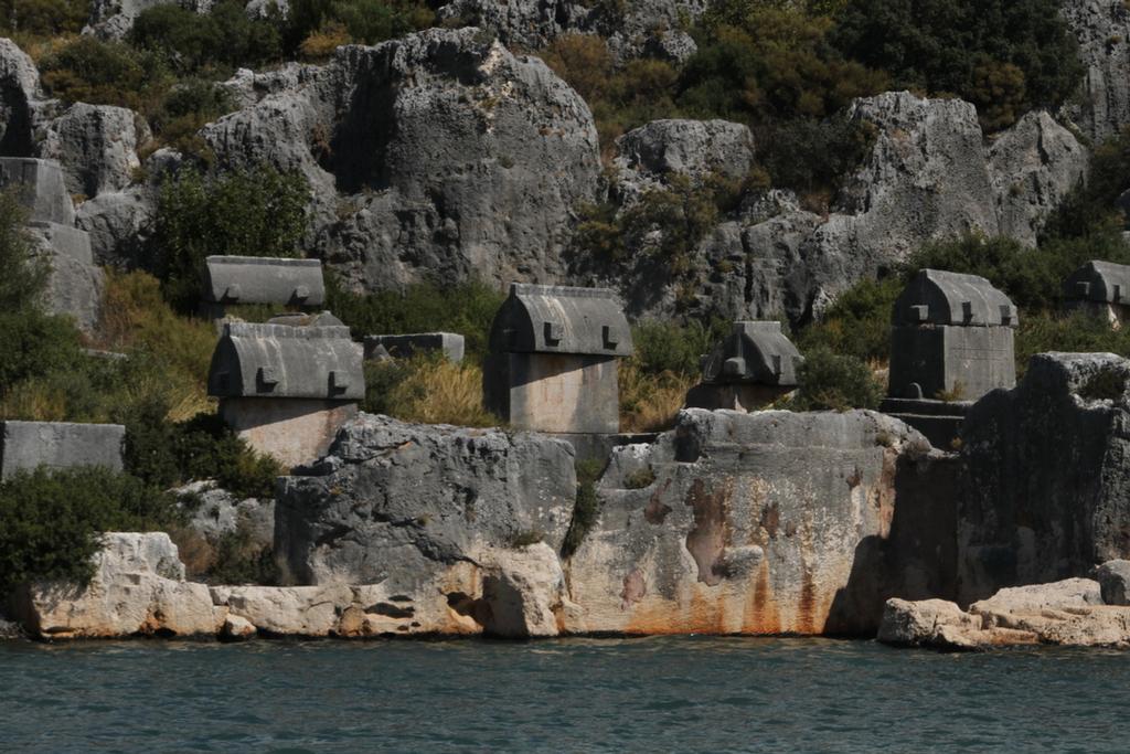 Lycian tombs Lie Scattered  - Turkey Lycian Coast Rally © Maggie Joyce